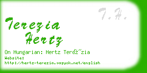 terezia hertz business card